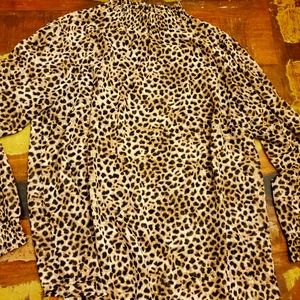 Torrid Leopard print Chiffon top